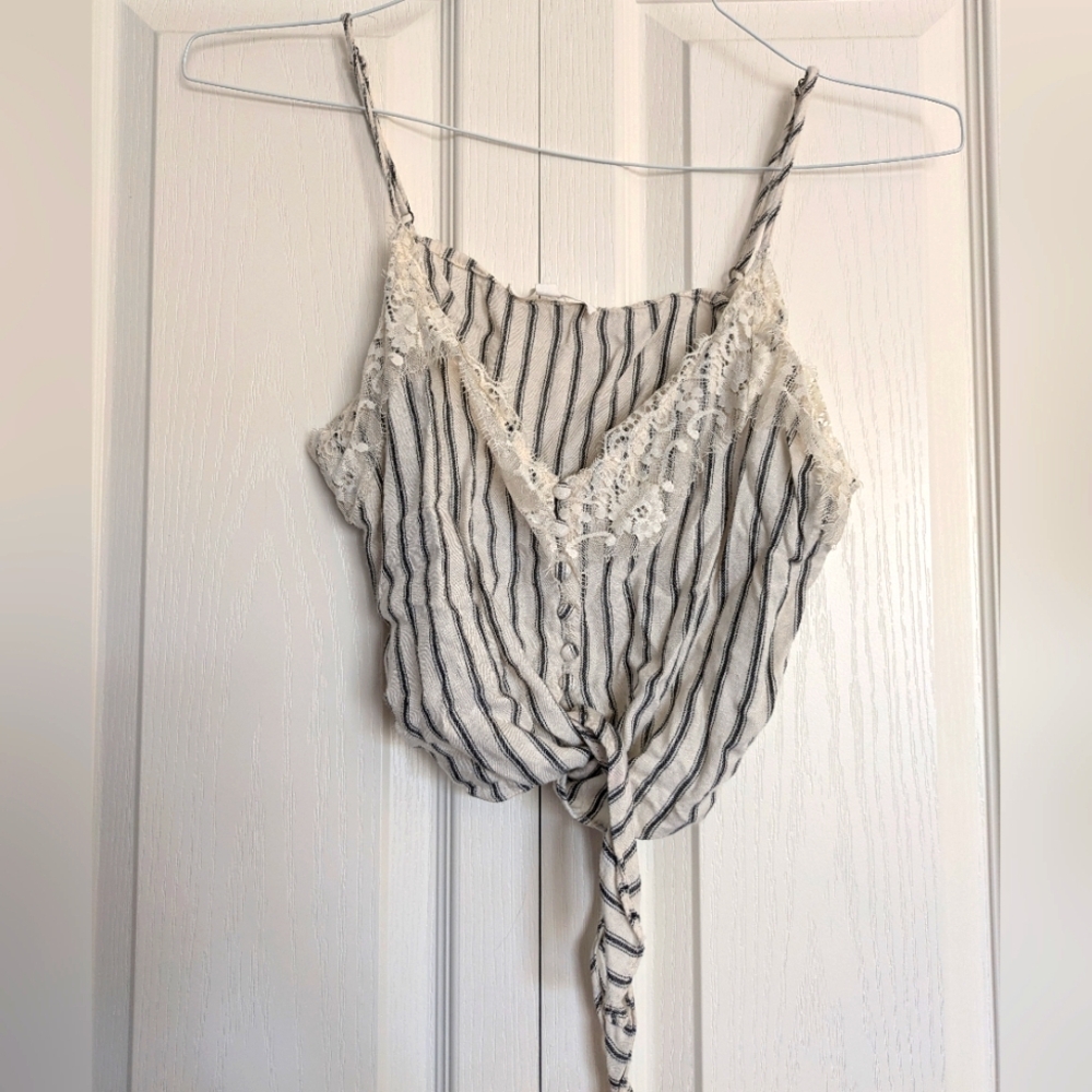 Lace Crop Tank Sz XS
